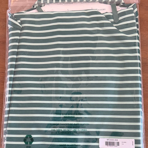 Masters Green and White Striped Polo Shirt - Picture 5 of 5